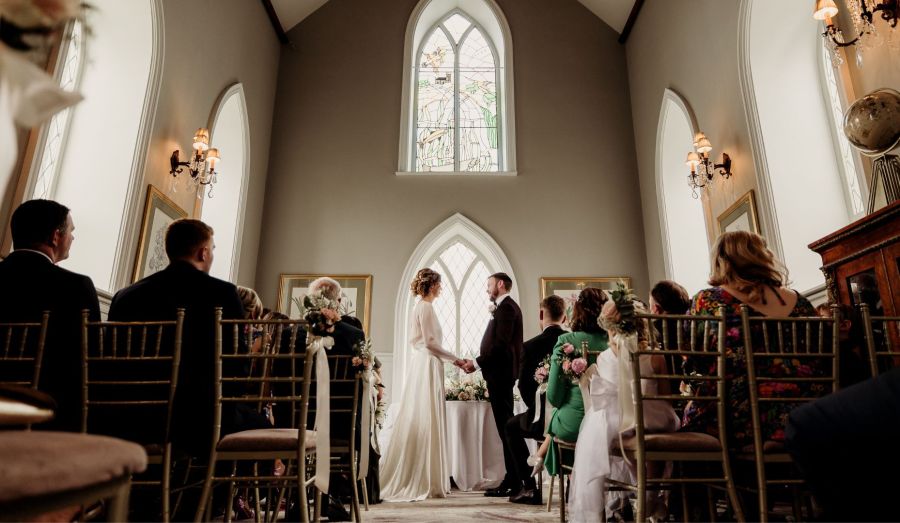 Wedding Ceremony Inside the Abbey