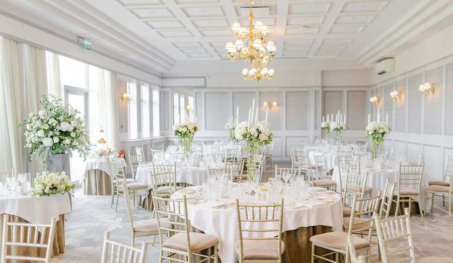 Corrib Room with Round Tables Wedding Reception