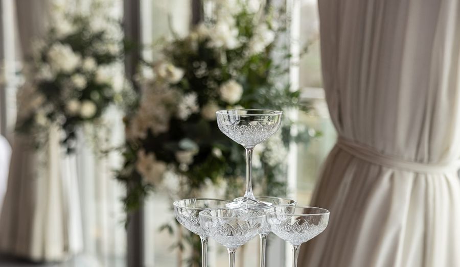 Champagne Glass Tower