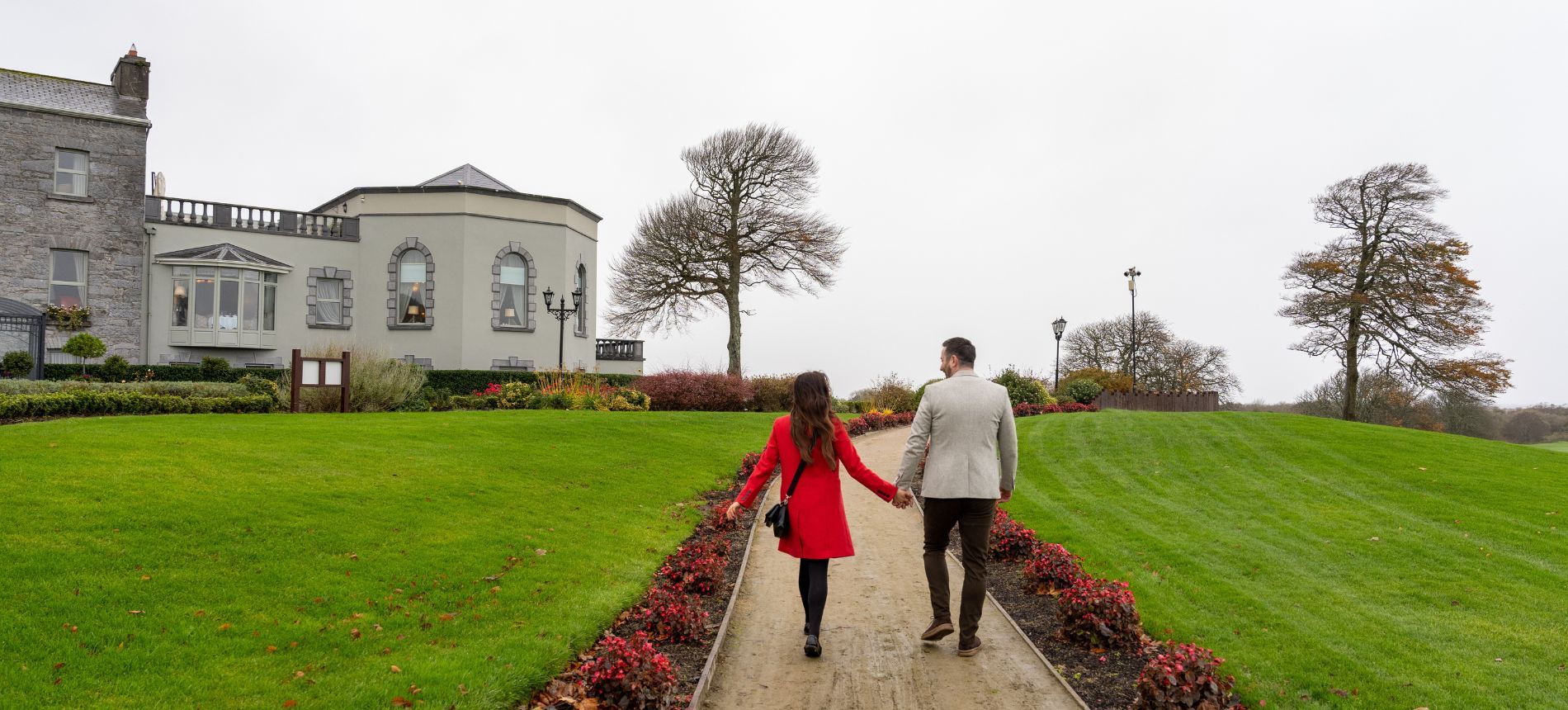 Couple Walking Path